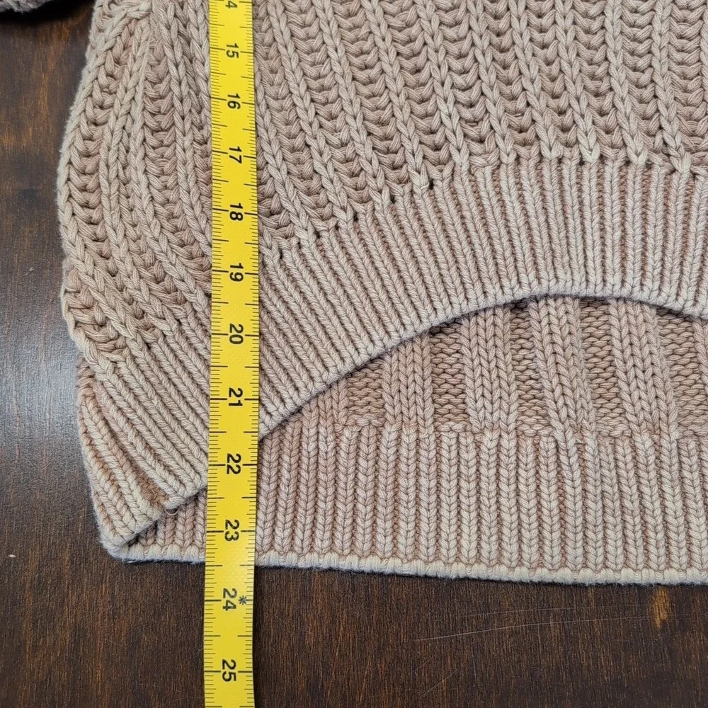 Free People Sweetheart‎ Sweater Women's Small Cotton Sandcastle Slouchy